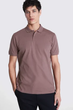 Dusty Pink Piqué Polo Shirt