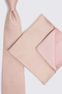 Dusty Pink Silk Semi Plain Tie