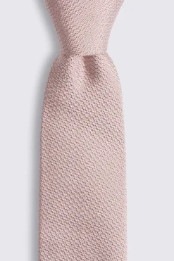 Dusty Pink Silk Semi Plain Tie