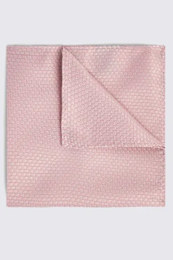 Dusty Pink Textured Pocket Square
