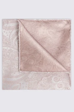 Dusty Pink Wedding Paisley Pocket Square