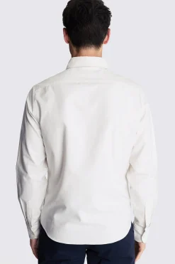 Ecru Washed Oxford Shirt