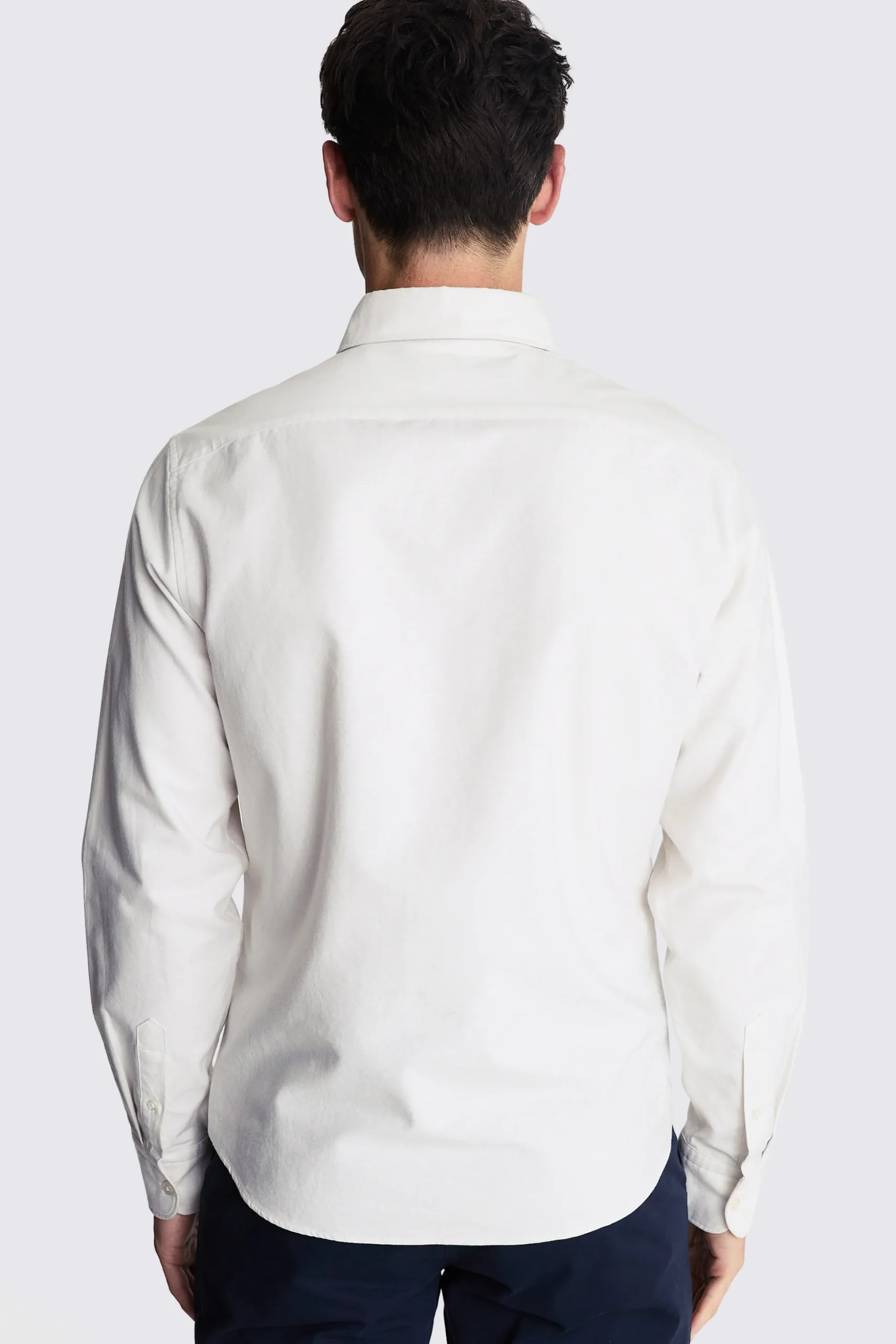 Ecru Washed Oxford Shirt