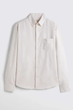 Ecru Washed Oxford Shirt