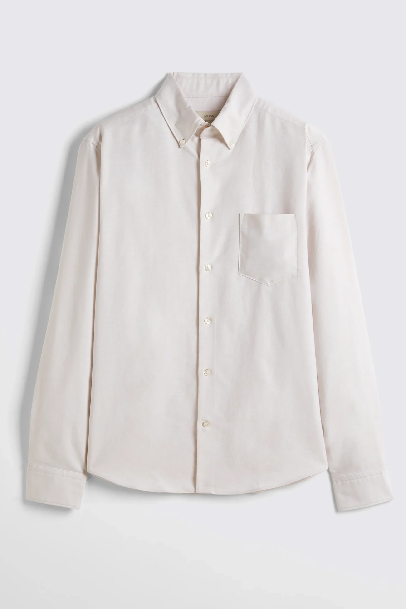 Ecru Washed Oxford Shirt