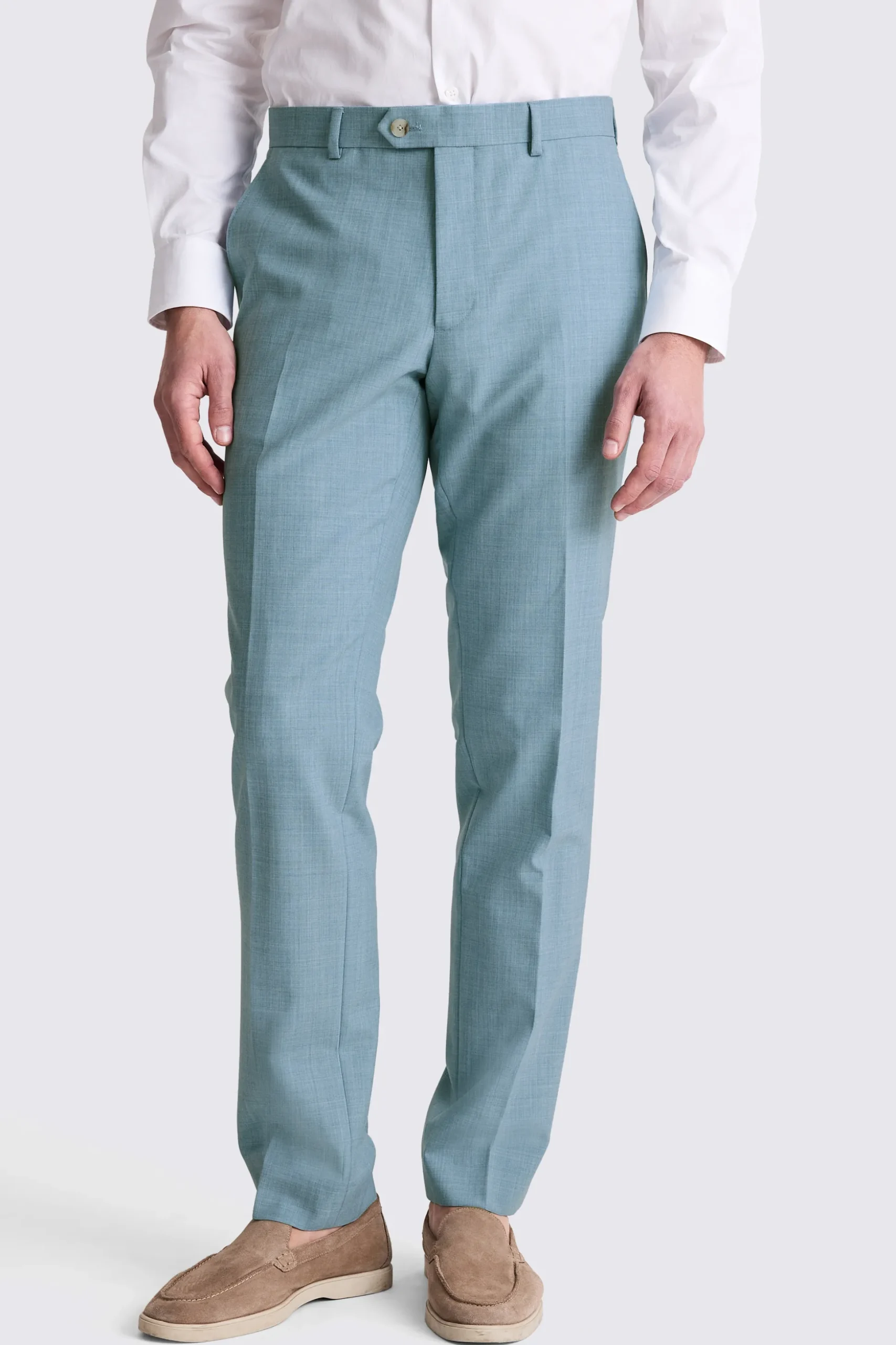 French Connection Slim Fit Teal Marl Suit