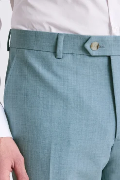 French Connection Slim Fit Teal Marl Trousers