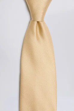 Gold Oxford Silk Tie