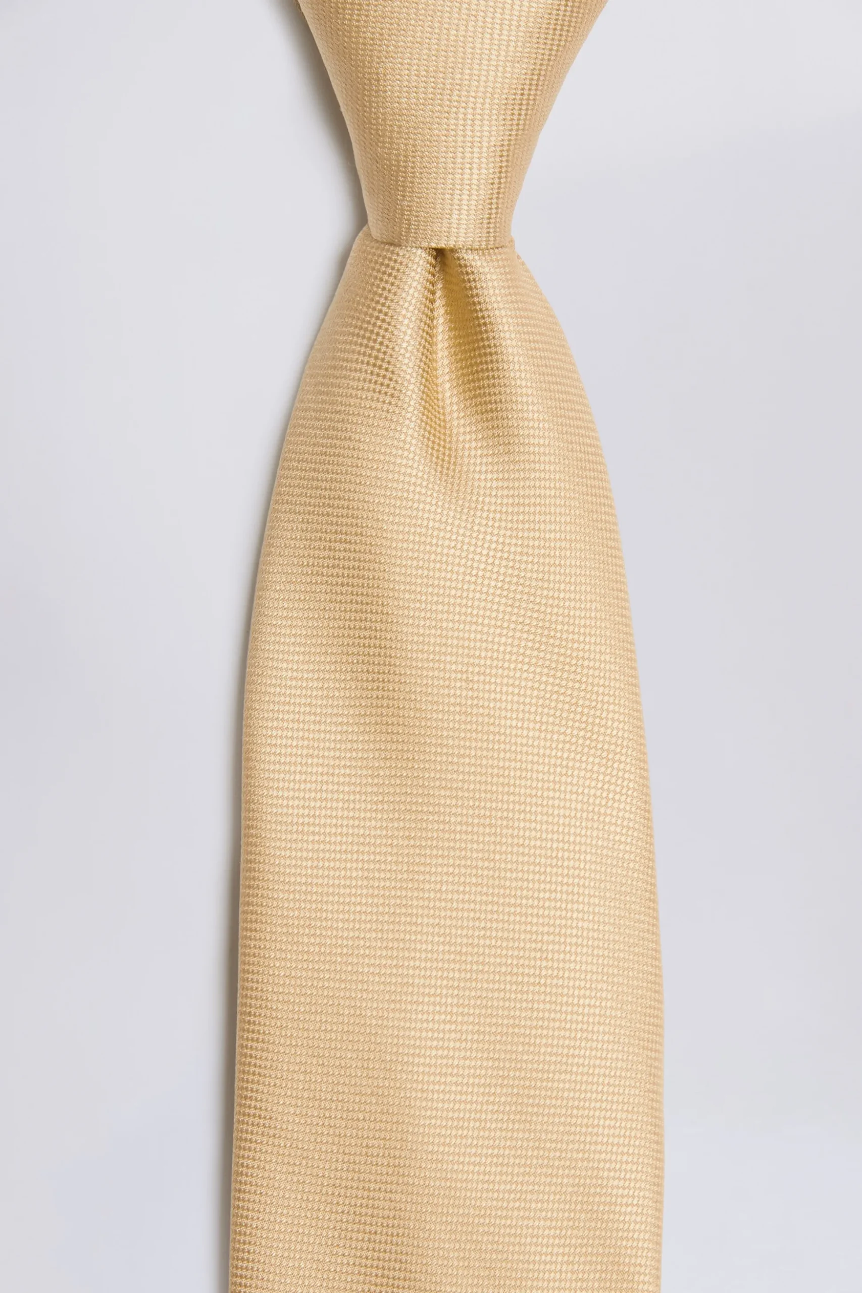 Gold Oxford Silk Tie