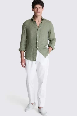 Green Linen Shirt