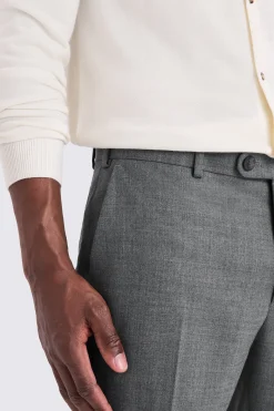 Grey Wool Tailored Trousers