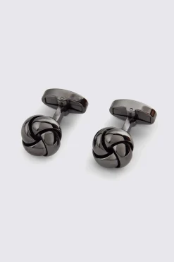 Gunmetal Knot Cufflinks