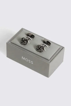 Gunmetal Knot Cufflinks
