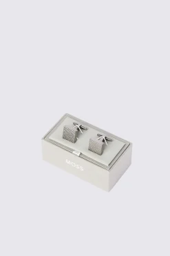 Gunmetal Textured Cufflinks
