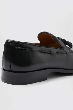 Highgate Black Tassel Loafers