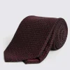 Italian Burgundy Grenadine Tie