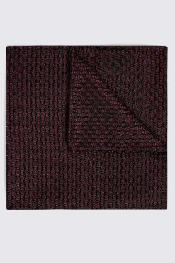 Italian Burgundy Grenadine Pocket Square