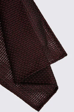 Italian Burgundy Grenadine Pocket Square