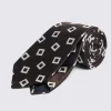Italian Chocolate Oversized Diamond Tie