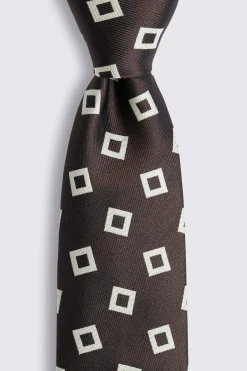 Italian Chocolate Oversized Diamond Tie