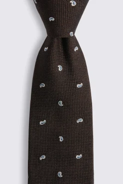 Italian Chocolate Paisley Tie