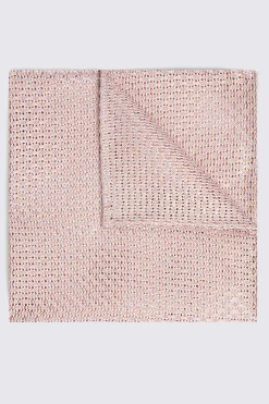 Italian Dusty Pink Grenadine Pocket Square