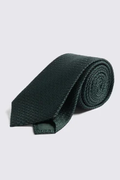 Italian Forest Green Grenadine Tie