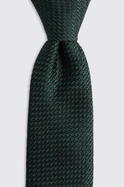 Italian Forest Green Grenadine Tie
