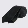 Italian Green Grenadine Paisley Tie