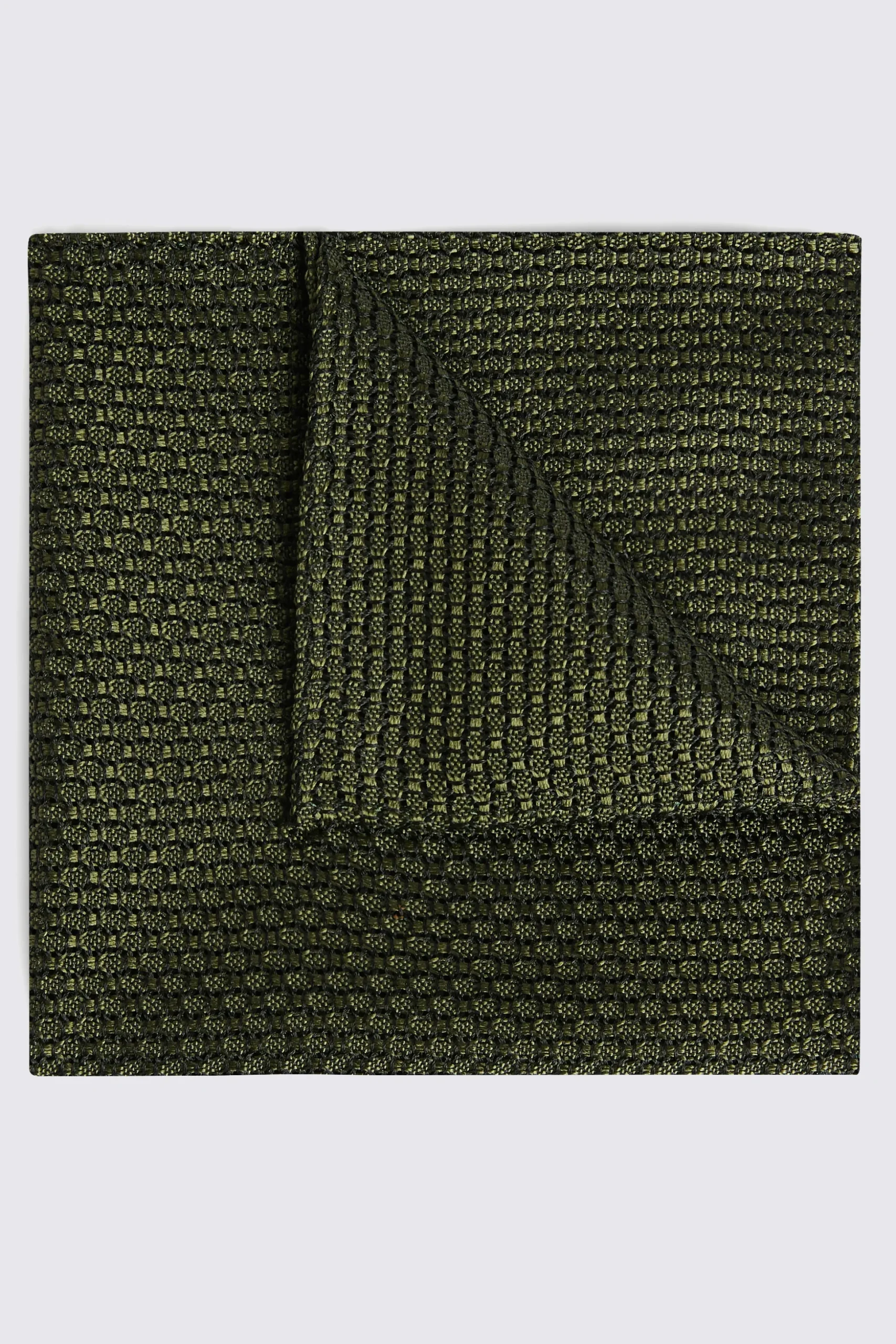 Italian Olive Grenadine Pocket Square