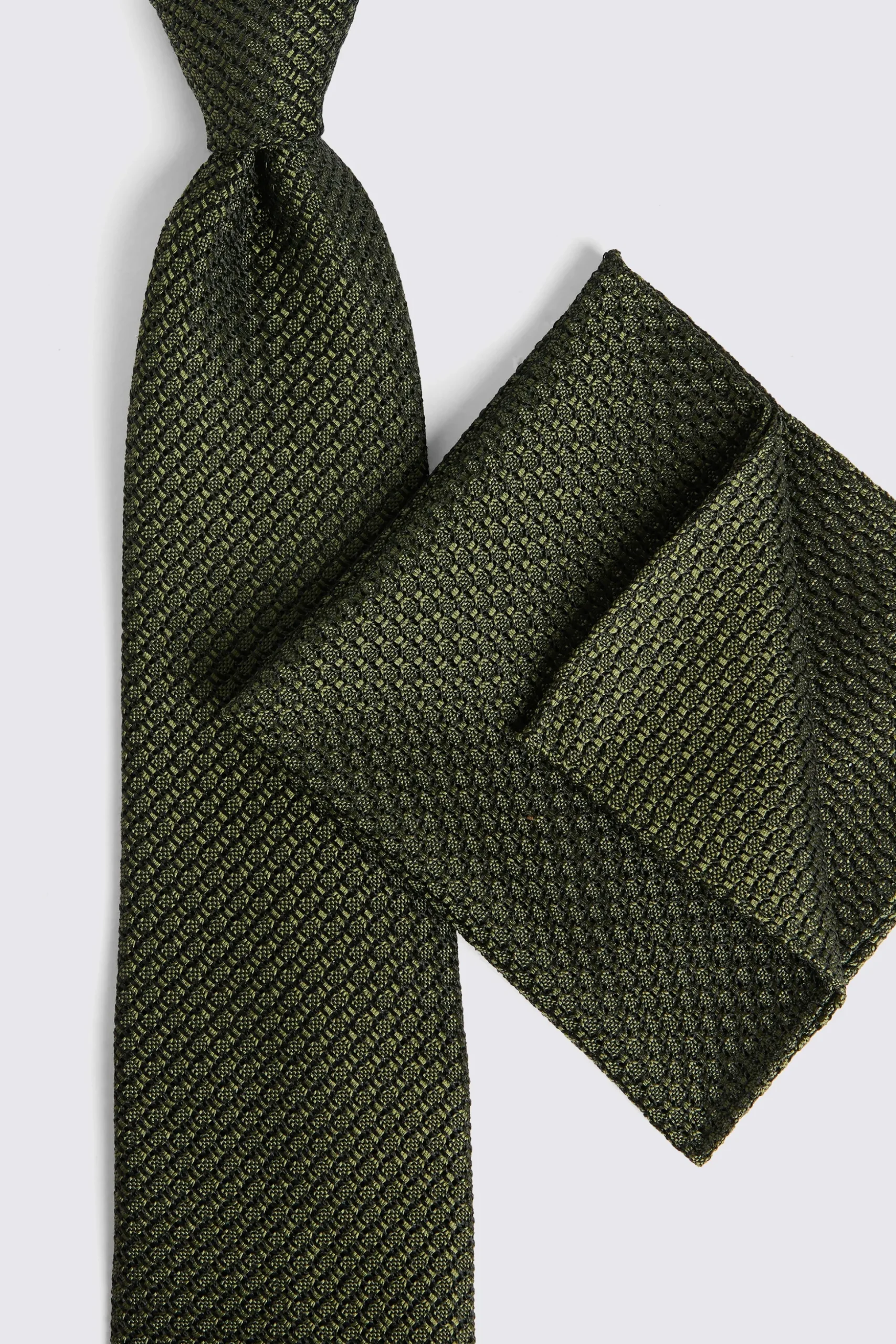 Italian Olive Grenadine Tie