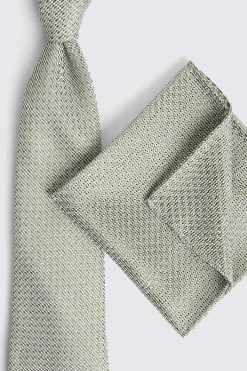 Italian Sage Grenadine Pocket Square