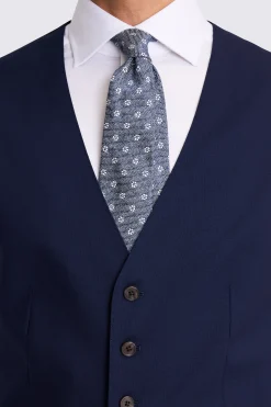 Italian Tailored Fit Bright Blue Waistcoat