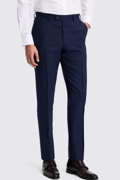 Italian Tailored Fit Bright Blue Trousers