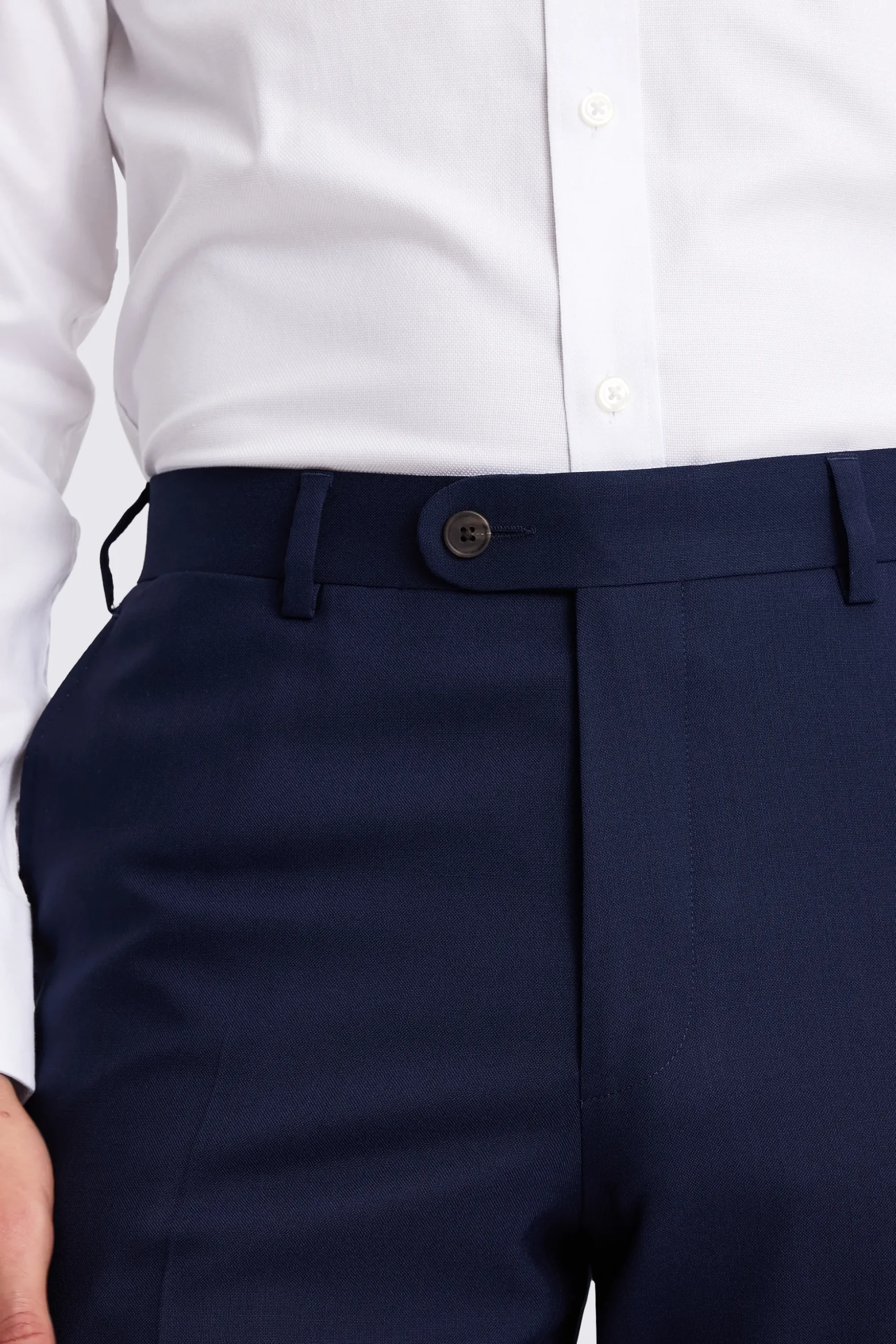 Italian Tailored Fit Bright Blue Trousers