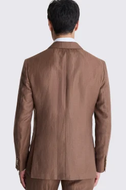 Italian Tailored Fit Copper Herringbone Suit