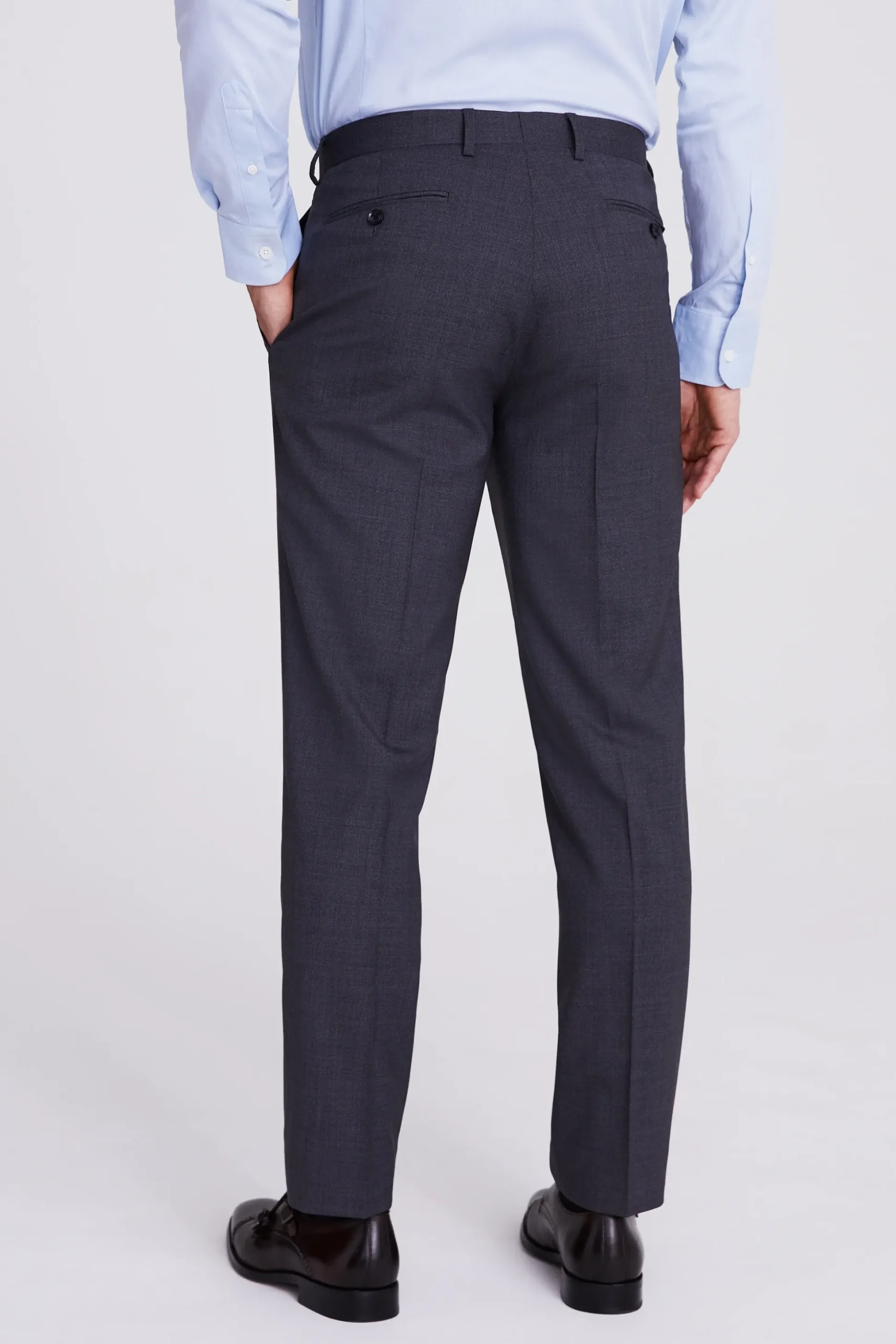 Italian Tailored Fit Grey Trousers