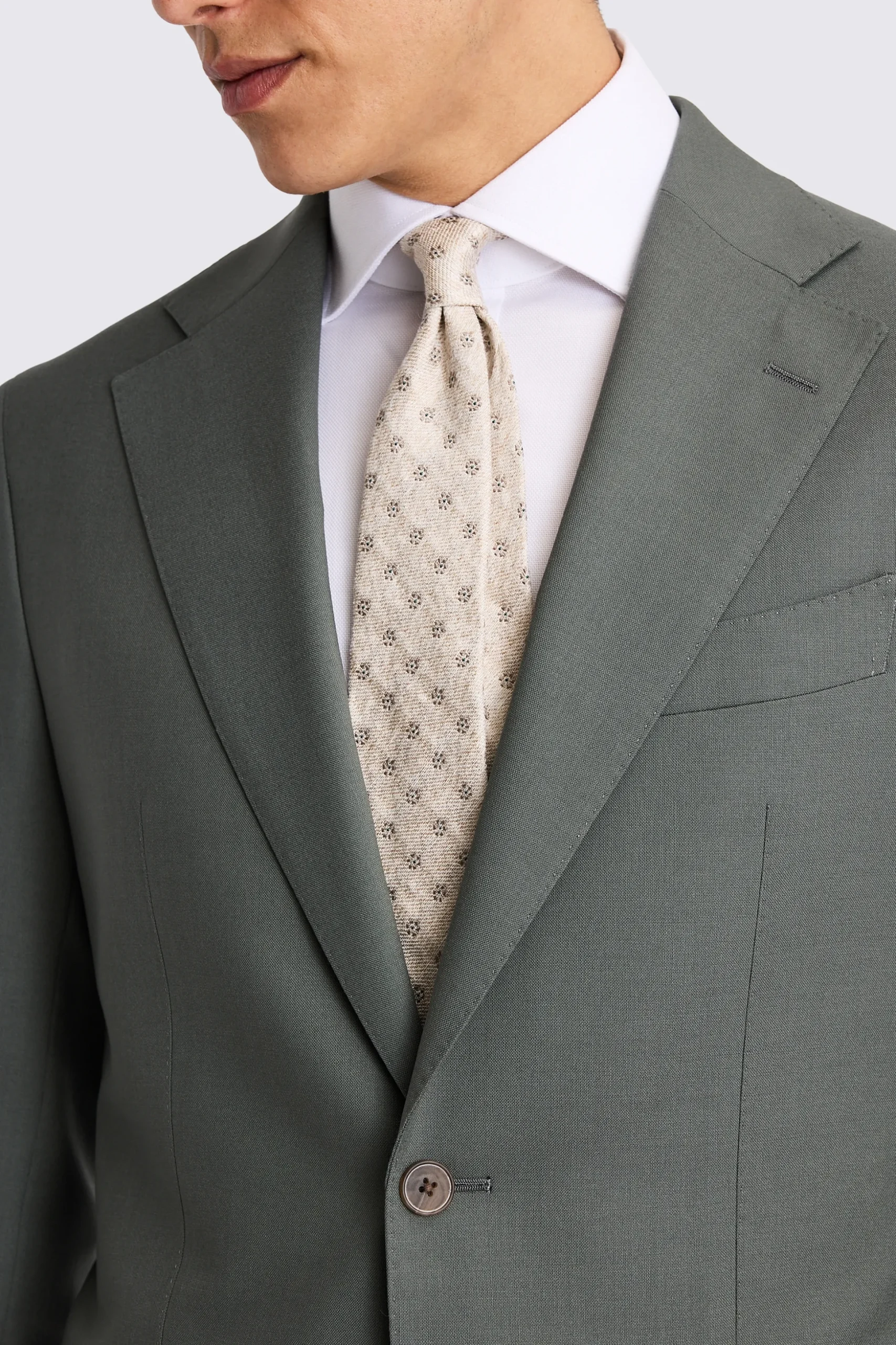 Italian Tailored Fit Khaki Suit