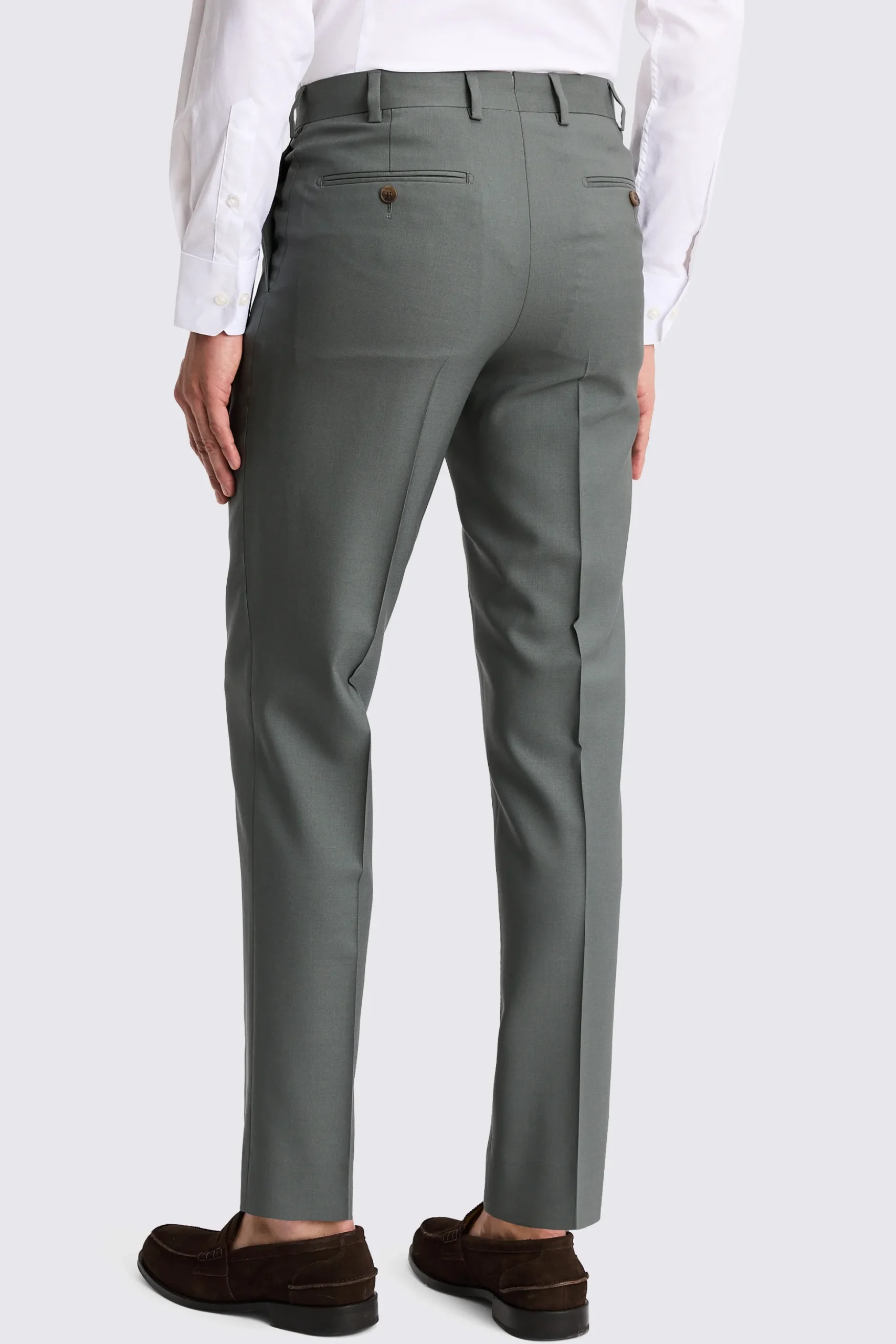 Italian Tailored Fit Khaki Trousers