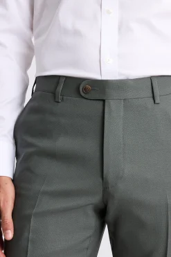 Italian Tailored Fit Khaki Trousers