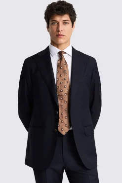 Italian Tailored Fit Navy Twill Suit