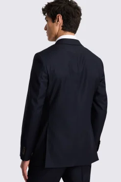 Italian Tailored Fit Navy Twill Suit