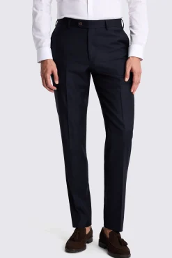 Italian Tailored Fit Navy Twill Suit