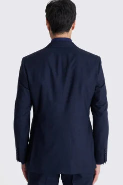 Italian Tailored Fit Navy Check Suit