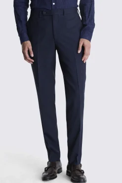 Italian Tailored Fit Navy Check Suit