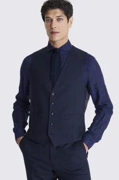 Italian Tailored Fit Navy Check Suit