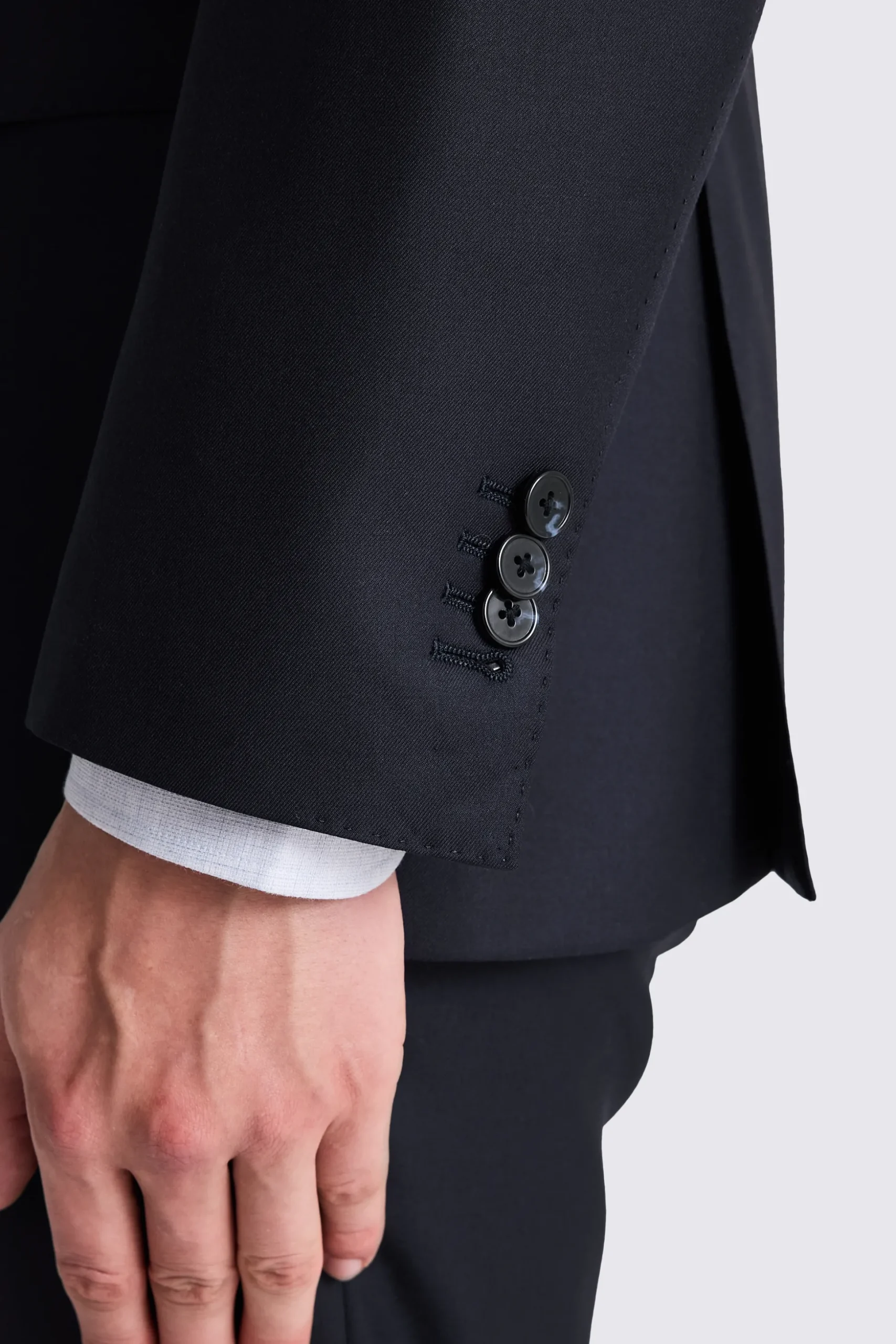 Italian Tailored Fit Navy Twill Suit