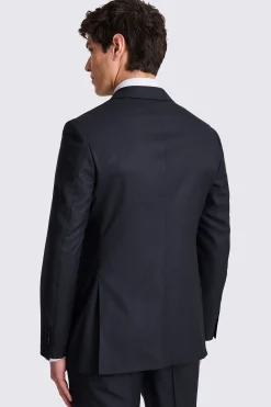 Italian Tailored Fit Navy Twill Suit