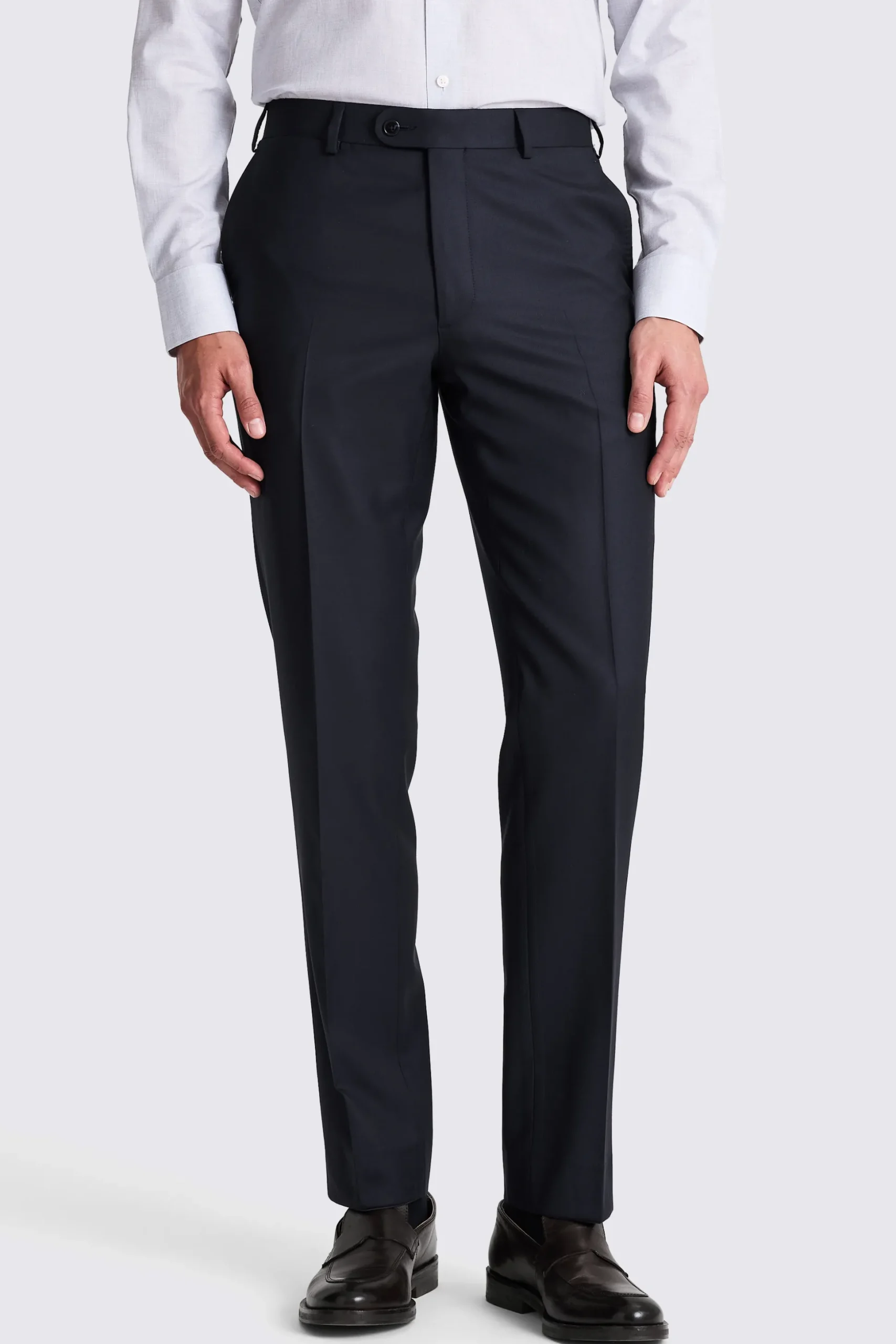 Italian Tailored Fit Navy Twill Suit