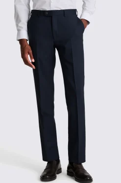 Italian Tailored Fit Navy Trousers